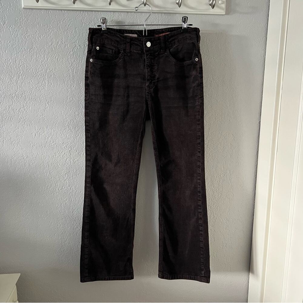 Anthropologie The Yaya Mid-Rise Corduroy Crop Flare Jeans by Pilcro - Picture 2 of 9